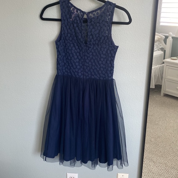 Navy Tulle Dress - Picture 4 of 4